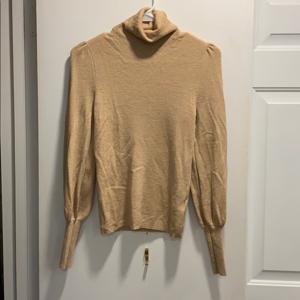 J Crew Balloon-Sleeve Turtleneck Sweater